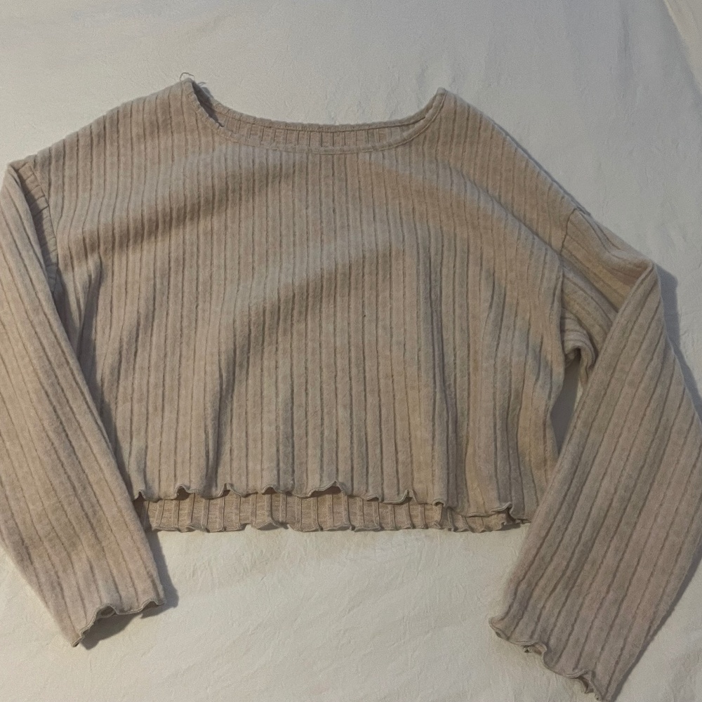 Cute Fluffy Slightly Cropped Sweater